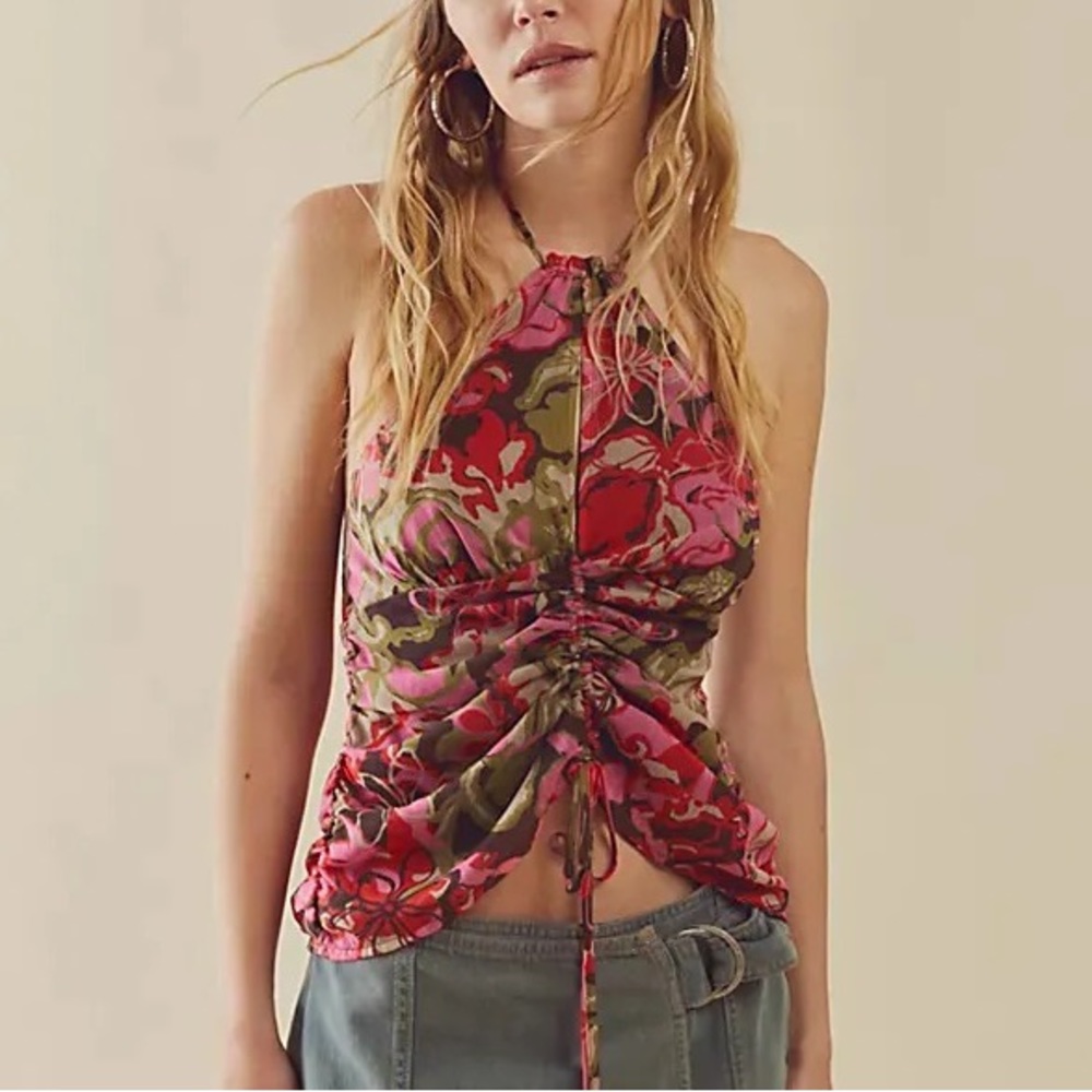 NWOT Free People Kyle Printed Top